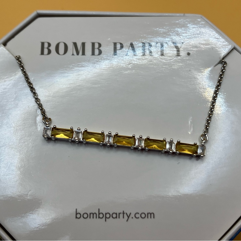 Bomb Party Honey Topaz Necklace